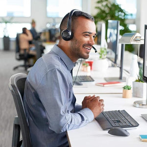 Headset Com Fio Usb Logitech H390 Preto