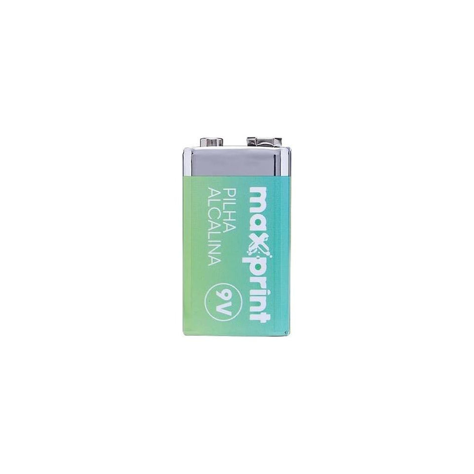 Pilha Bateria Alcalina 9V Maxprint c/ 1 Unidade
