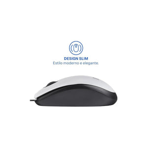 Mouse C Fio Mf400 Mo389 Multilaser Branco
