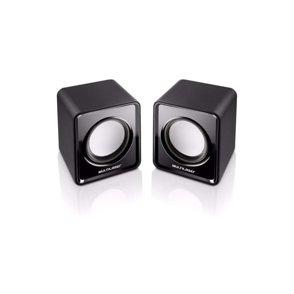 Caixa De Som Com Fio Usb/P2 Sp144 Preto Multilaser