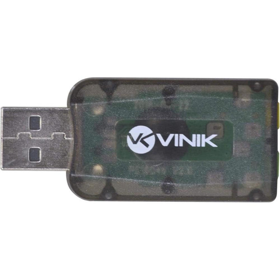 Adaptador Placa de Som USB 5.1 Virtual Vinik