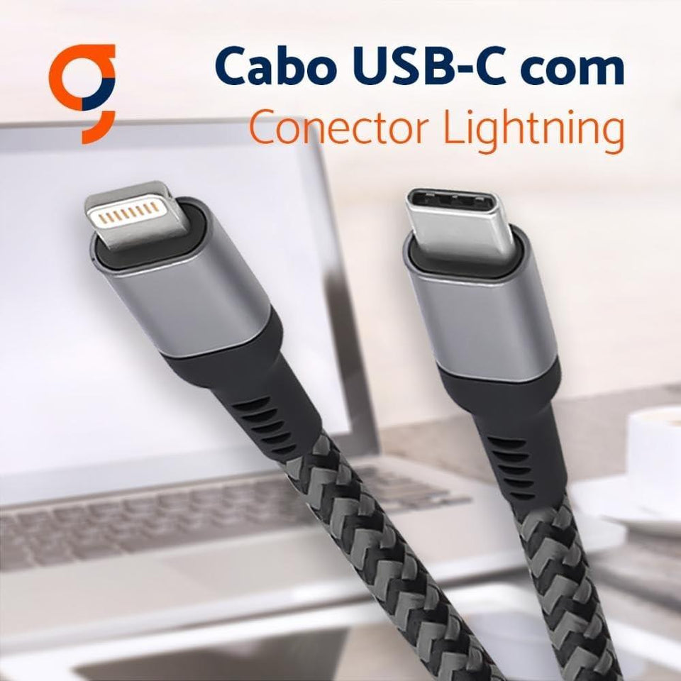 Cabo Usb-C Com Conector Lightning 1,5M Geonav  Liuc01