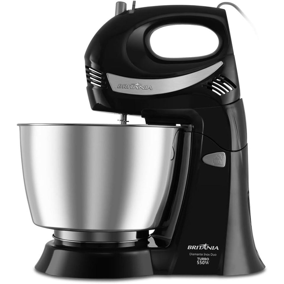 Batedeira Inox Britânia Diamante Turbo Duo 550W 127V