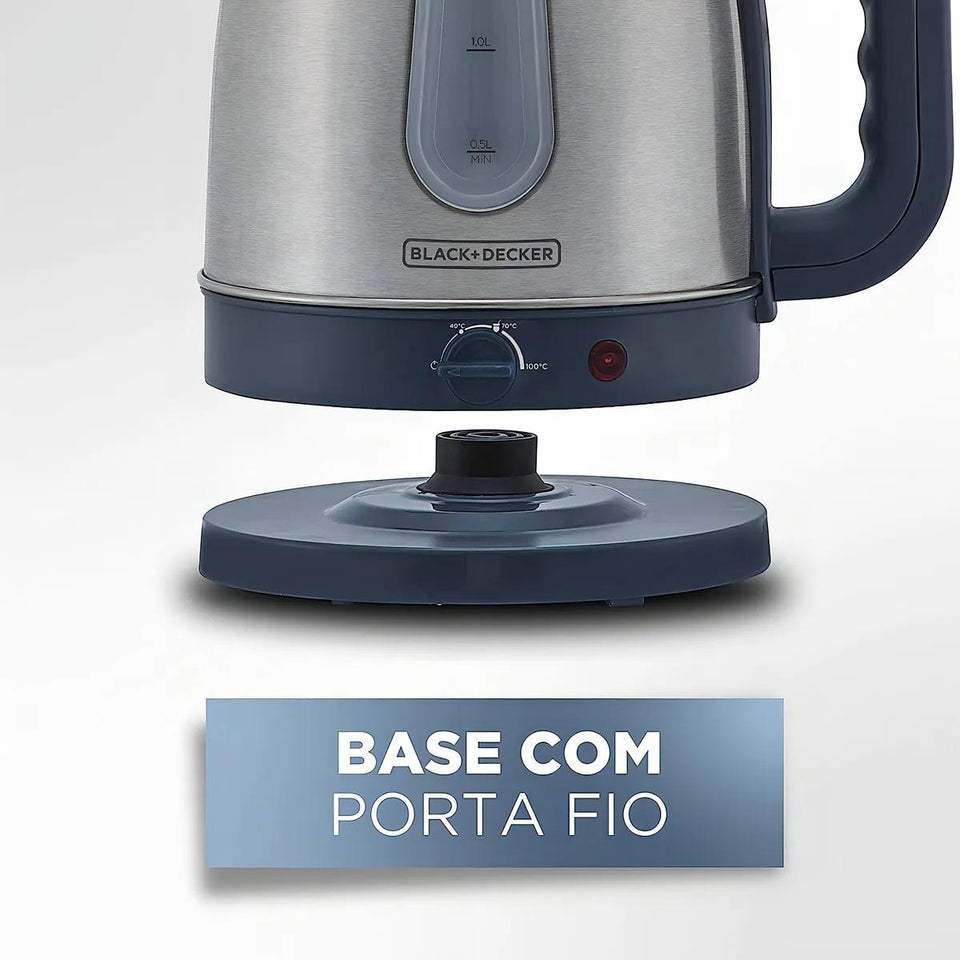 Chaleira 127V Black Decker K2200G-Br Inox