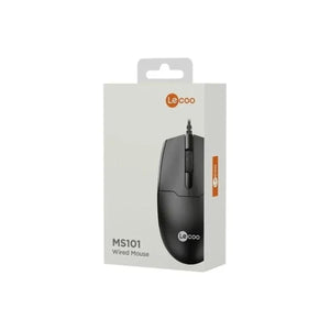 Mouse Com Fio Usb Ms101 Preto Lecoo