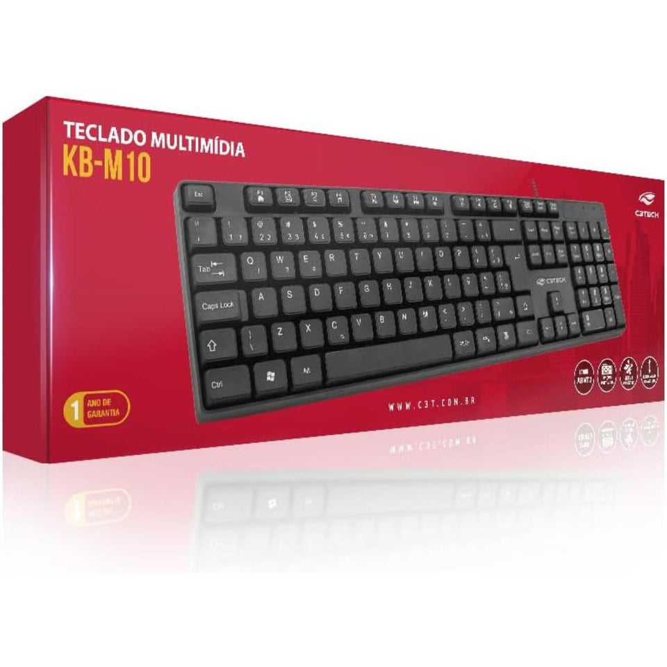 Tecl Usb Mult Preto C3T