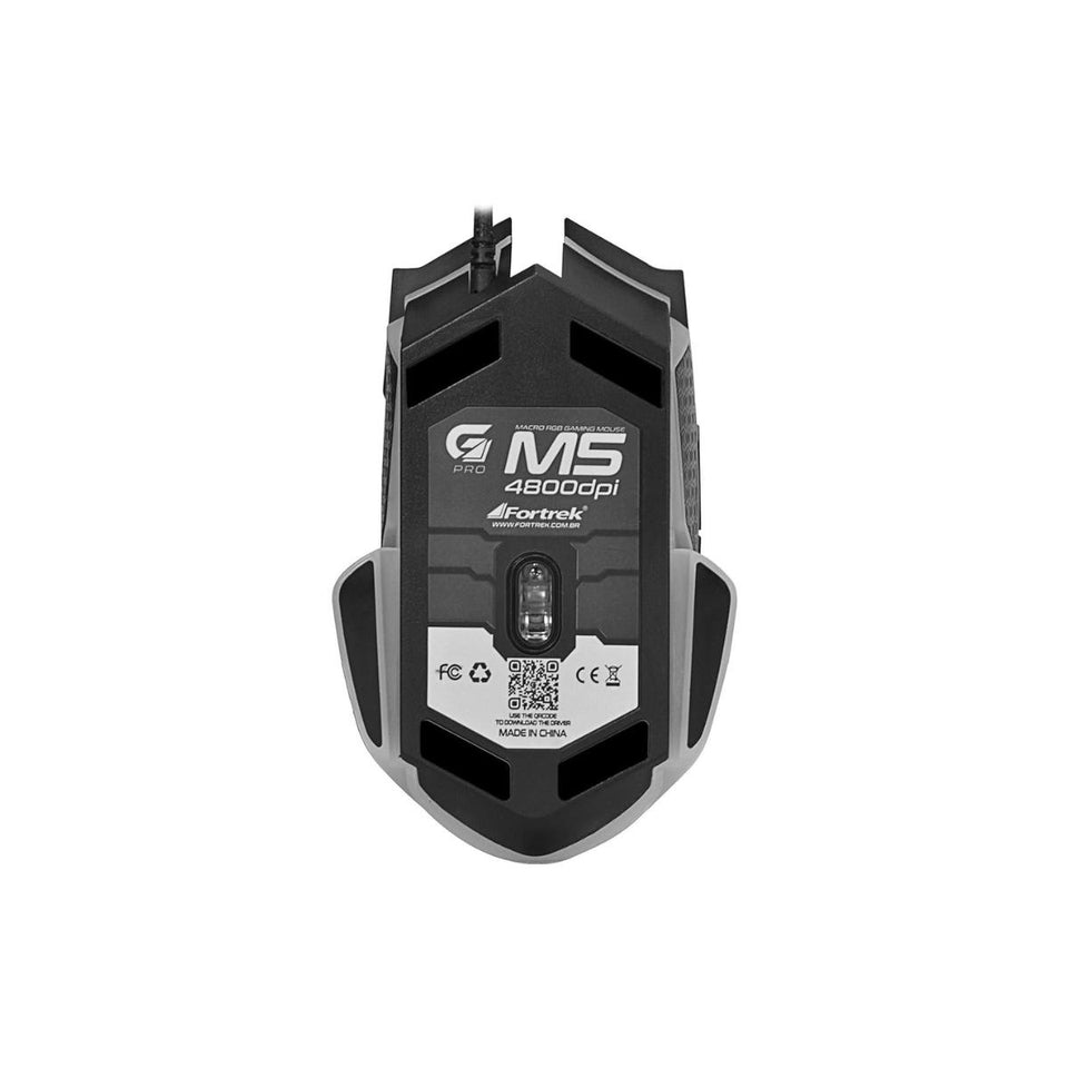 Mouse Com Fio Gamer Fortrek Pro M5 Rgb