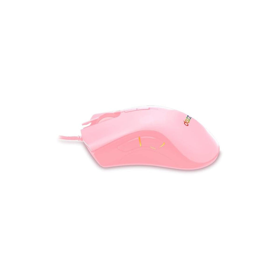 Mouse Gamer Dazz Mizard 12.000 Dpi Usb 2.0 Rosa