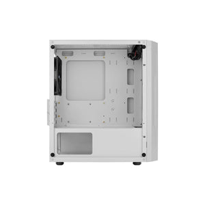 Gabinete Gamer Aerocool Trinity Mini Branco Lateral de Vidro