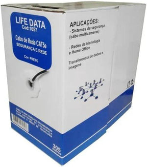 Cabo De Rede Life Data Cat5E Preto 1057-J Cx