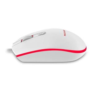 Mouse Gamer Multilaser 2400Dpi Led Branco Mo299