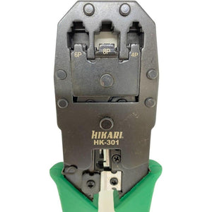 Alicate de Crimpar Hikari HK-301 para RJ45/RJ12/RJ11