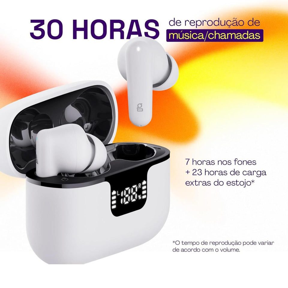 Fone De Ouvido Geonav Tws Harmonywave Aer15 Branco