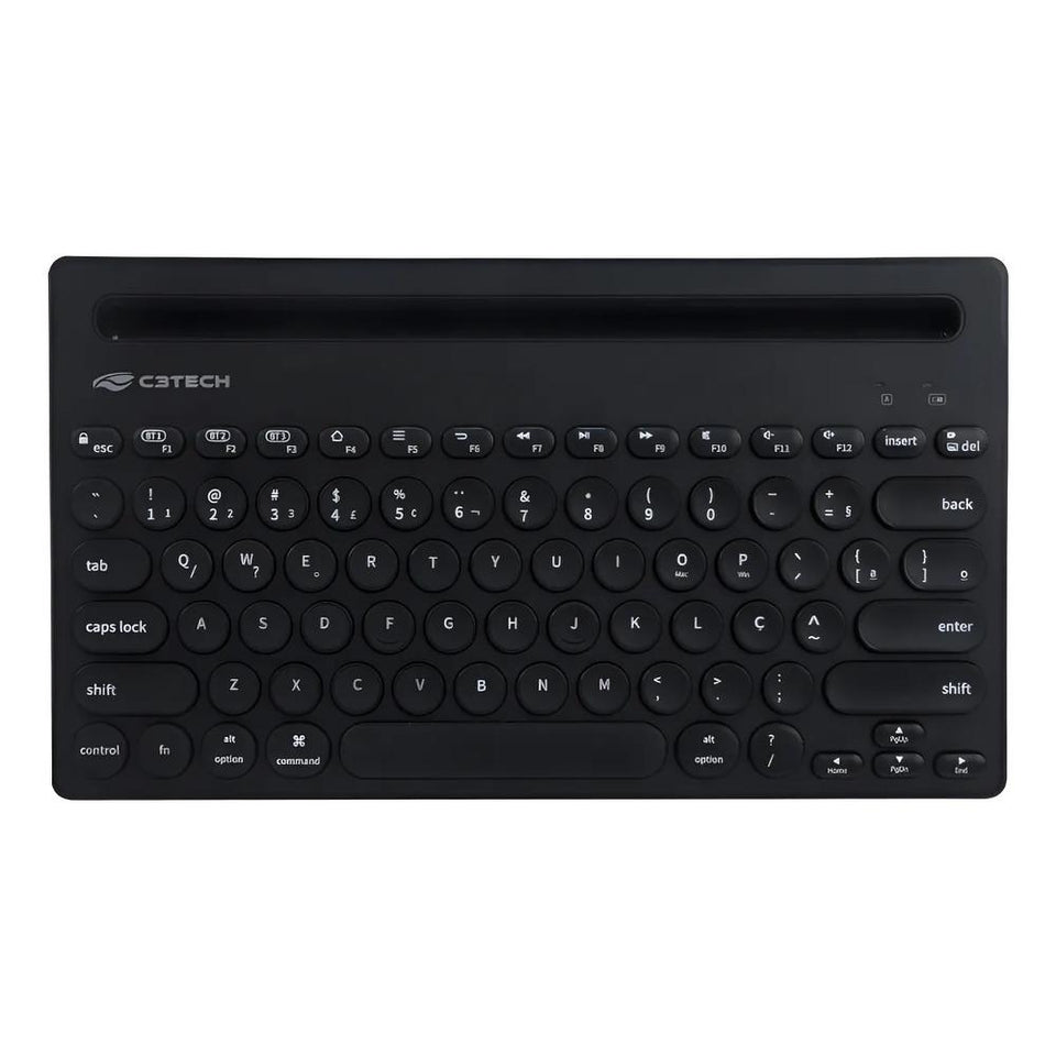Teclado Bluetooth Sem Fio C3Tech K-BT200BK Preto