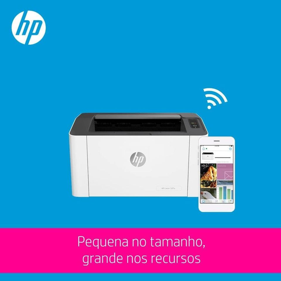 Impressora Laser HP 107W Monocromática