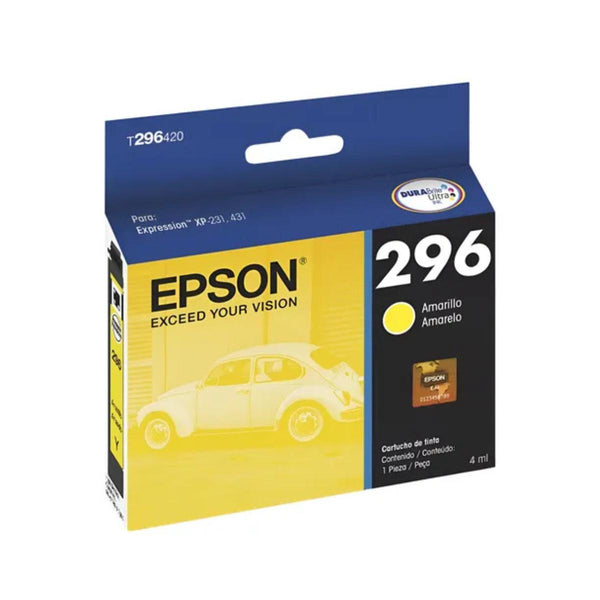 Cartucho de Tinta Epson 296 Amarelo Original