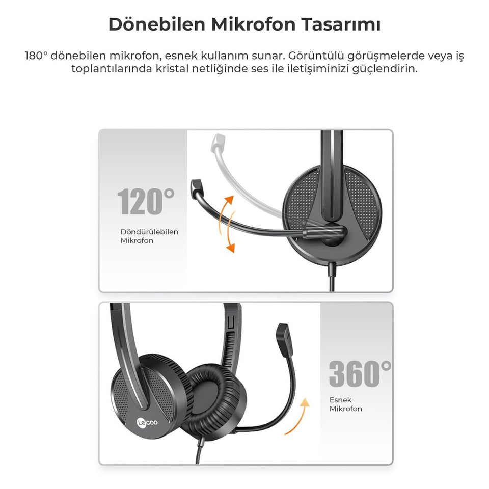 Headset Com Fio P3 Ht106 Preto Lecoo