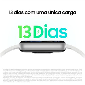Smartwatch Samsung Galaxy Fit3 Pulseira Esportiva Branca