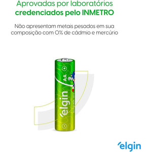 Pilha Alcalina AA Elgin Blister c/ 16 Unidades