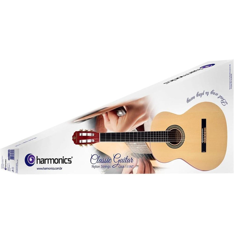Violão de Nylon Acústico Harmonics GNA-111 Natural