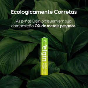 Pilha Alcalina AAAA Elgin Blister c/ 4 Unidades