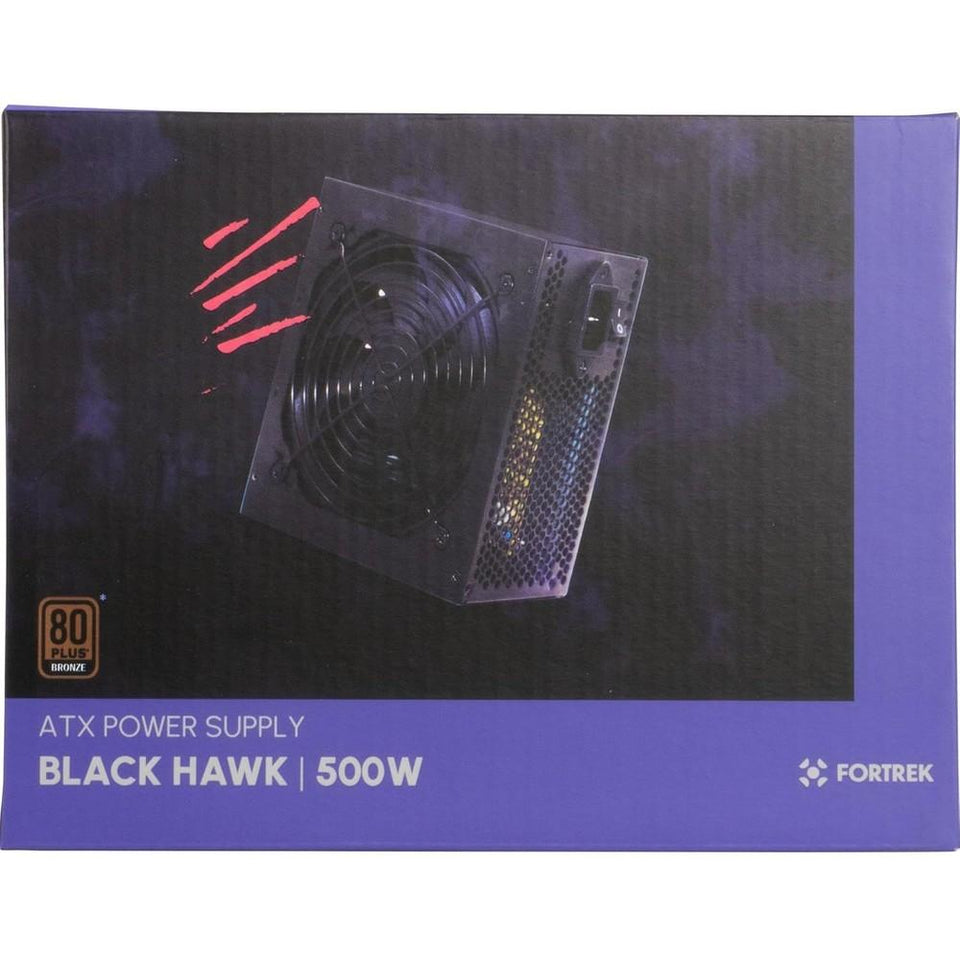 Fonte ATX 500W Fortrek Black Hawk 80 Plus Bronze