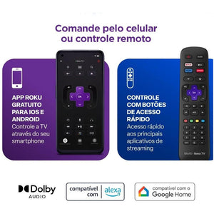 Smart TV QLED Multilaser 50" 4K Roku TL059M
