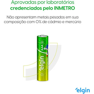 Pilha Alcalina AAA c/ 2 Unidades Elgin