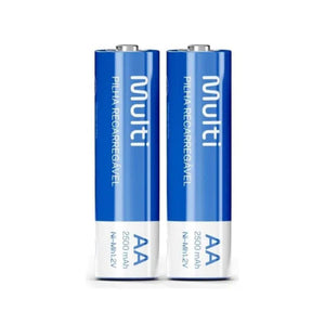 Pilhas Recarregáveis AA 2500mAh c/ 2 Unidades