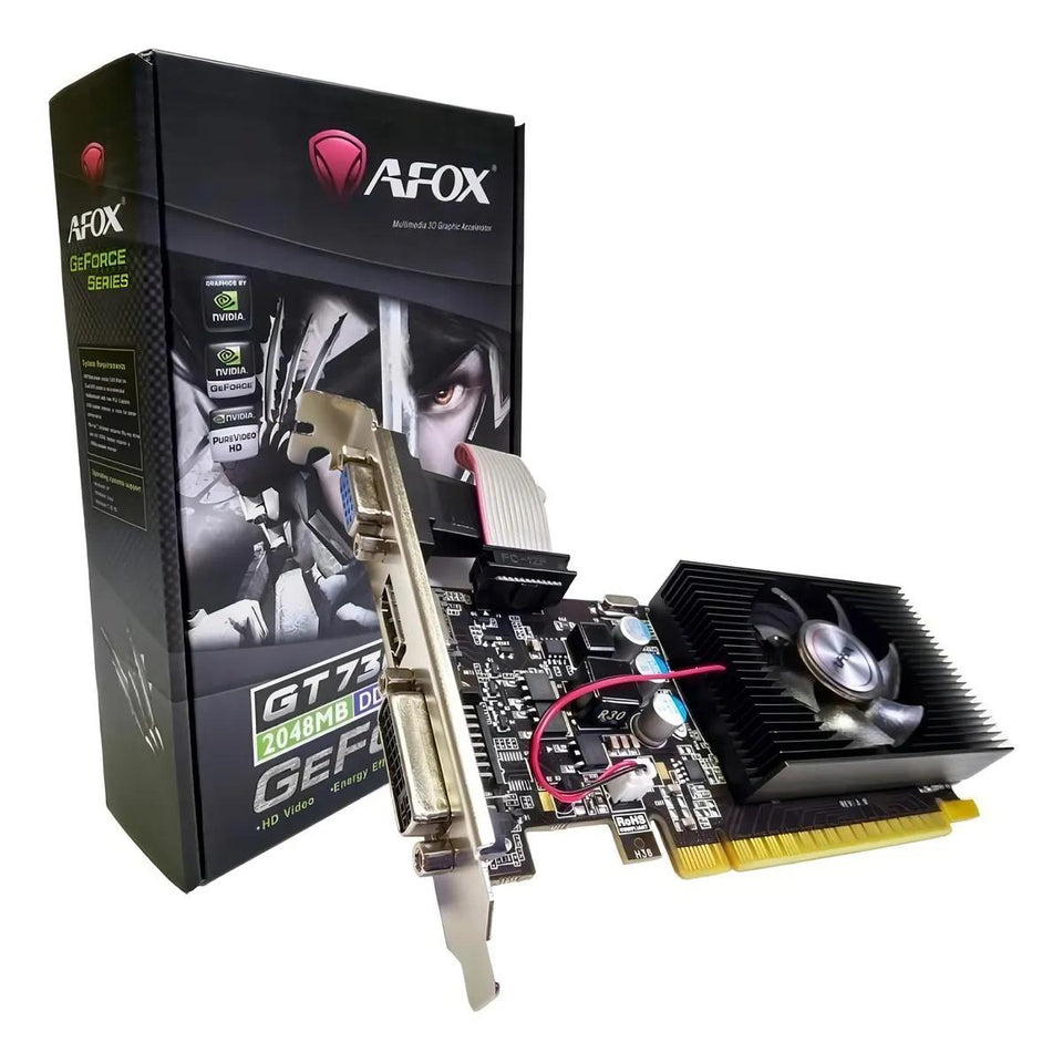 Placa de Vídeo Afox GeForce GT 730 2GB DDR3